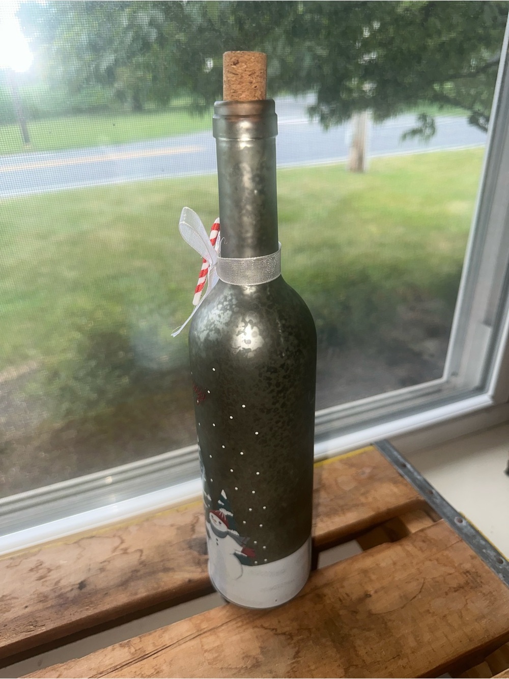 St. Nicholas Square® LED Wine Bottle Snowman - NWOT - Picture 5 of 7